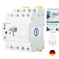 DEWIN Automatischer Transferschalter, ATS G2R 4P 63A DIN-Schiene Dual Power DE