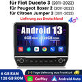 10.1'' Android 13 Autoradio Für Fiat Ducato 2011-2024 GPS Carplay WIFI SWC DAB+