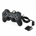 Controller für PlayStation 2 Dual Vibration PS2  Gamepad Schwarz 1,8m-Neu