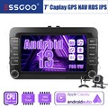Carplay Für VW GOLF 5 6 Plus Touran Caddy T5 Android 13 7" Autoradio GPS Mik Kam