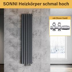 Design Heizkörper Röhren Flach Paneel heizkörper Wandheizung mit Ventil 1600x357