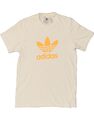 Adidas Herren Grafik T-Shirt Oberteil Medium weiß Baumwolle AS15
