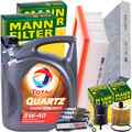MANN INSPEKTIONSPAKET+1x5L TOTAL 5W40 MOTORÖL passend für SMART FORTWO FORFOUR