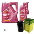 MANN-FILTER Ölfilter 7 L MANNOL 5W-30 Combi LL für Audi A3 1.8 TFSI 2.0