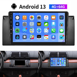 9" Für BMW 5er E39 X5 E53 E38 96-04 Android 13 Autoradio Carplay GPS NAVI 4+64G 