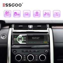 Autoradio RDS Bluetooth BT Freisprech 1 DIN MP3-Player USB CD SD 7Farben Aux AM