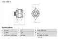 BOSCH Drehstromgenerator 0 986 042 740