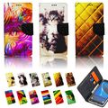 Handy Tasche für Huawei Flip Cover Case Schutz Hülle Etui Wallet Motiv FARBEN