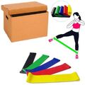 5er Set Fitnessbänder Sport Widerstandsband  Gummiband Gymnastikband