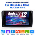 CarPlay Android 12 Für Mercedes-Benz ML-Class W164 9"Autoradio GPS Navi DAB+