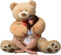 XXL Riesen Teddybär Kuschelbär groß Plüschbär Plüschtier Stofftier 150cm - NEU