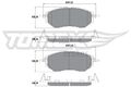 Tomex Brakes TX 15-54 Bremsbelagsatz, Scheibenbremse passend für SUBARU