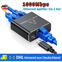 2 Port RJ45 Gigabit Ethernet LAN 1 Auf 2 1000Mbps Ethernet Splitter LAN Switch