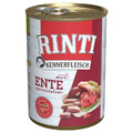 RINTI KENNERFLEISCH HUNDEFUTTER HUNDE FUTTER NASSFUTTER MIT ENTE 12x400g