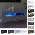 TV Schrank mit LED-Leuchten Lowboard Fernsehschrank mehrere Auswahl vidaXL