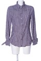 MARC CAIN Glanzbluse Damen Bluse Gr. DE 40 dunkelblau-weiß-rot Casual-Look