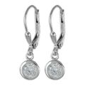 ZIRKONIA OHRRINGE ECHT SILBER 925 FUNKELNDER DIAMANT EFFECT OHRSCHMUCK HÄNGER 1a