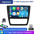 DAB+ Android 14  Carplay Autoradio KAM Für Skoda Yeti 5L GPS Navi WIFI BT 4G+64G