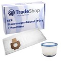 SET: 10x Microvlies-Beutel + Rundfilter ersetzt Nilfisk 302000449, 302004000