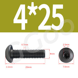 Linsenkopfschrauben M2 M2,5 M3 M4 M5 M6 M8 ISK ISO 7380 Edelstahl A2 V2A Schwarz