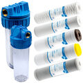 Wasserfilter Filtergehäuse Filtereinsatz 10” in Verschiedenen Größen