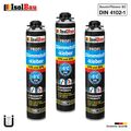 Dämmstoffkleber PU-Klebeschaum B2 Dämmplatten 3 x 750ml Perimeterkleber EPS XPS