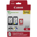 Canon PG545XL schwarz & CL546XL Farbfoto Preis-Leistungs-Verhältnis für Pixma TR4550 Drucker