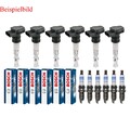 6x NTY Zündspule +6x BOSCH Zündkerze passend für BMW 5er E60 523i 530i E61