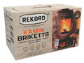 REKORD Braunkohlebriketts 10kg Kaminbriketts Ofen Kamin Briketts Brennstoff neu