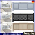 Heizkörperverkleidung MDF Heizungsverkleidung Abdeckung 142-205 x 20,5 x 82 cm 
