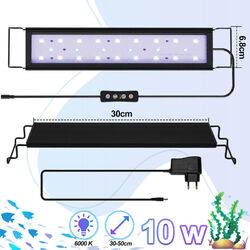 10-26W LED Aquarium mit timer Aufsetzleuchte Vollspektrum Licht RGB 30-105cm