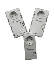 3er Set Powerline Starter Set | DLAN + WLAN | 1.200 MBit/s | Comtrend PG-90721000 MBIT/s DLAN + 1.200 MBIT/s WLAN 2,4 GHz + 5,0 GHz