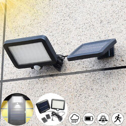 56 LED Solarlampe Solarleuchte Mit Bewegungsmelder Außen Solarstrahler Licht DE 