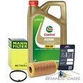 MANN-FILTER ÖLFILTER+5L CASTROL EDGE 5W-30 LL FÜR VW POLO 6R 2.0 R WRC