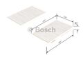 BOSCH 1 987 432 278 Innenraumfilter Filter Pollenfilter für HYUNDAI