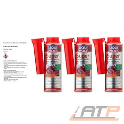 LIQUI MOLY 3x 250 ml SUPER DIESEL ADDITIV ZUSATZ KRAFTSTOFF-ADDITIVDie Nr.1* für Autoteile: Top-Preis-Leistungs-Verhältnis
