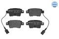 MEYLE Bremsbelagsatz Scheibenbremse 025 243 4917/W für FIAT OPEL ABARTH CORSA