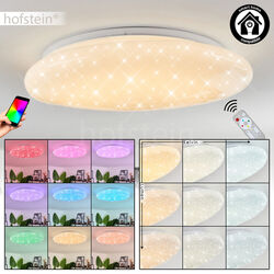 LED Decken Leuchte RGB Farbwechsler Wohn Zimmer Lampe Fernbedienung Dimmbar App