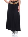 Hailys Damen Maxi Rock Sommerrock Damenrock Maxirock mit Gürtel Boho ST Si44na