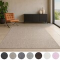 Kurzflor Schlingenteppich, Einfarbig Teppich, Flachgewebe, Wohnzimmerteppich