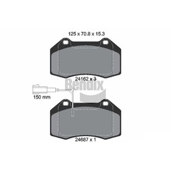 1x ORIGINAL® BENDIX Braking BPD2099 Bremsbelagsatz, Scheibenbremse Vorne, exkl.