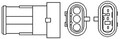 Lambdasonde Sensor Abgassteuerung MAGNETI MARELLI 466016355098 für KANGOO CLIO 2