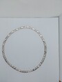 Massive 925 Silber Collier mit Zirkonia