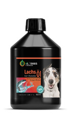 Kräuterland Lachsöl für Hunde, 500ml, kaltgepresst, direkt frisch vom Hersteller