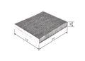 BOSCH 1 987 435 511 Innenraumfilter Filter Pollenfilter für PORSCHE