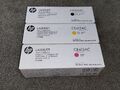 HP 305X SCHWARZ CE410XC + 305A GELB CE412AC & MAGENTA CE413AC TONER. NEU VERSIEGELT