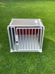 hundetransportbox alu,Gewicht 19,42 kg, Grösse 66x81,5x72,1 cm