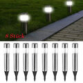 Solar Gartenbeleuchtung 8er Set mit Erdspieß,Außenleuchte Wegleuchte Gartenlampe