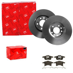 TRW BREMSSCHEIBEN 308mm + BELÄGE VORNE passend für OPEL ASTRA H + ZAFIRA B