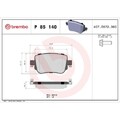 P 85 140 BREMBO Bremsbelagsatz, Scheibenbremse PRIME LINE